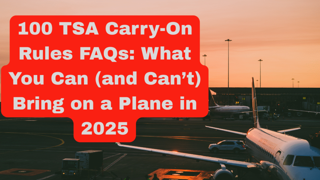 100 TSA Carry-On Rules FAQs