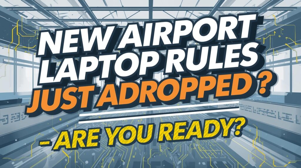 New international laptop rules focus on safety during flights. Airports require laptops to be screened separately and powered on for inspection. Some flights ban large laptops in the cabin, asking passengers to check them in.