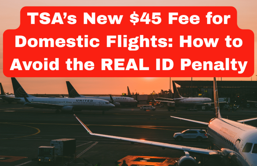 TSA’s New $45 Fee for Domestic Flights: How to Avoid the REAL ID Penalty