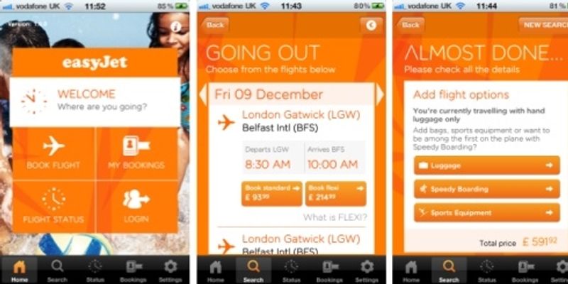 How much does easyJet charge for sports equipment