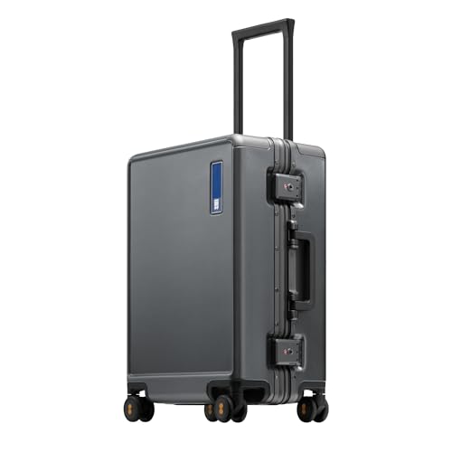 LEVEL8 20-Inch Zipperless Aluminum-Frame Carry-On