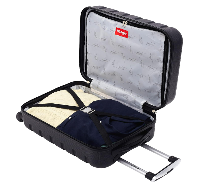 tested Wrangler 20 Hardside Spinner Carry-On Luggage Black