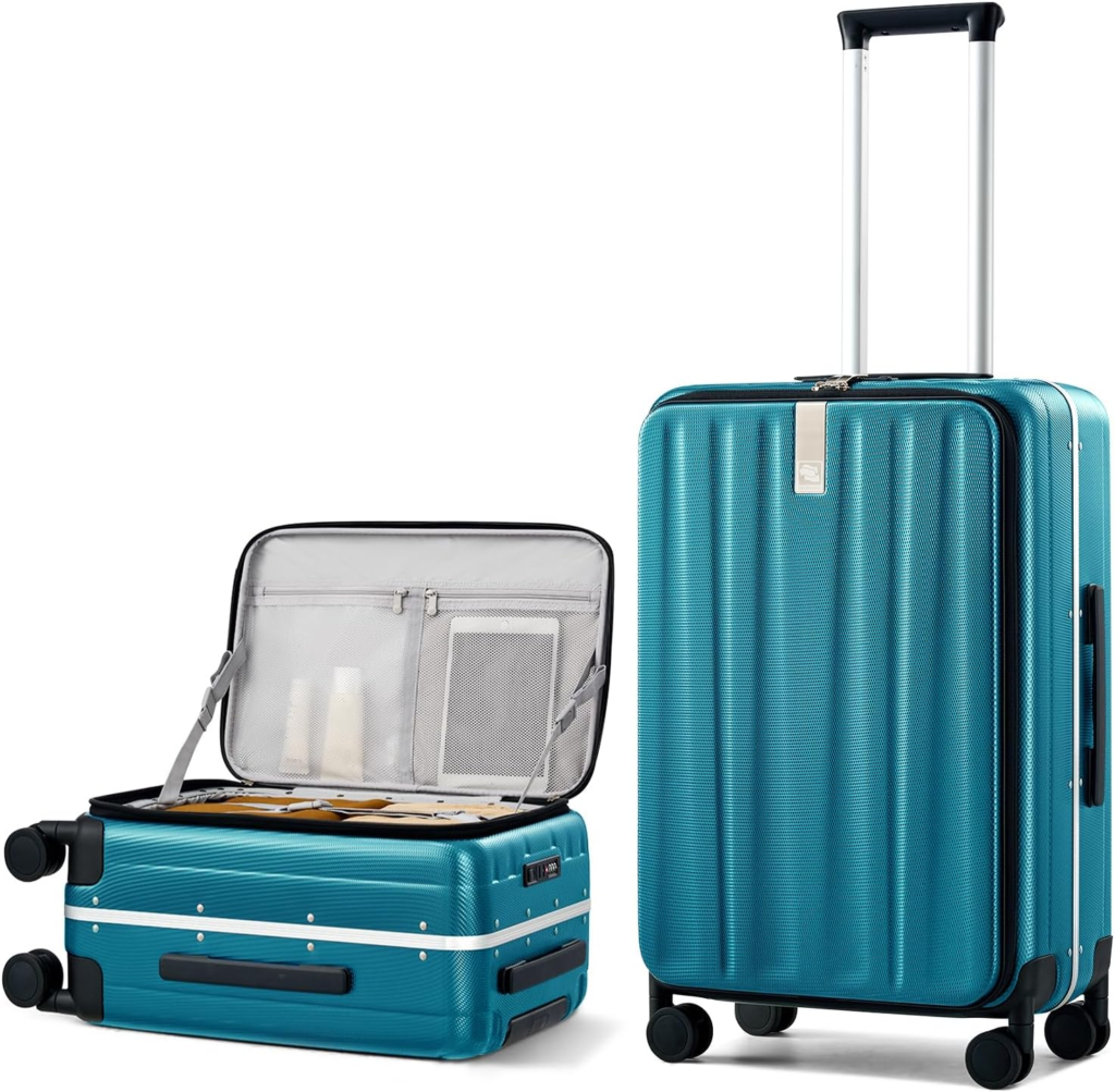 Hanke Top Opening Aluminum Frame Suitcase