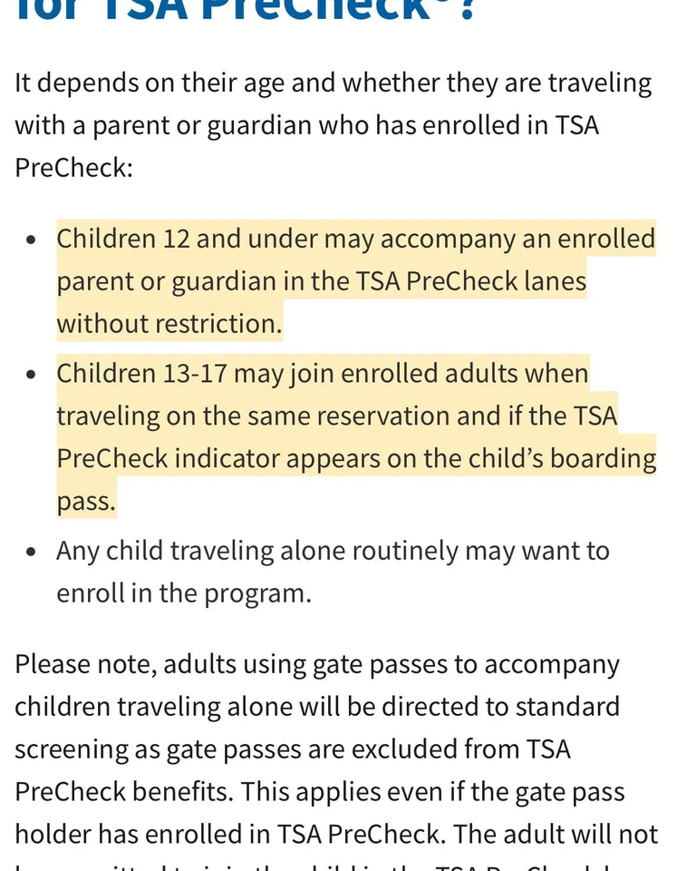 How Do I Get TSA Precheck for My Child